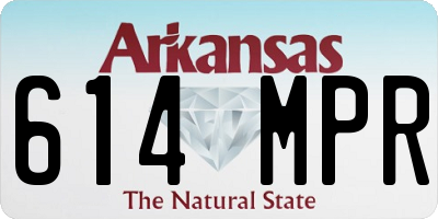 AR license plate 614MPR