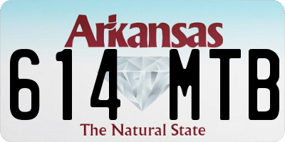AR license plate 614MTB