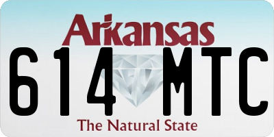 AR license plate 614MTC