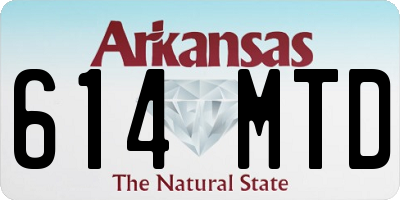 AR license plate 614MTD