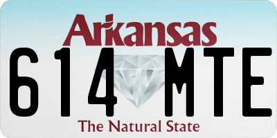 AR license plate 614MTE