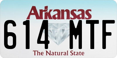 AR license plate 614MTF