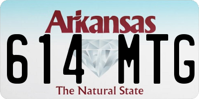 AR license plate 614MTG