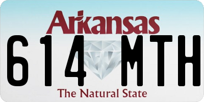 AR license plate 614MTH