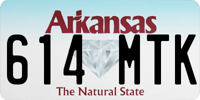 AR license plate 614MTK