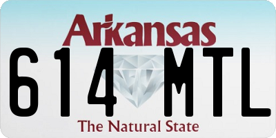 AR license plate 614MTL