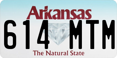 AR license plate 614MTM
