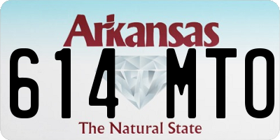 AR license plate 614MTO