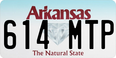AR license plate 614MTP