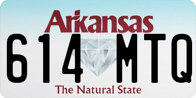 AR license plate 614MTQ