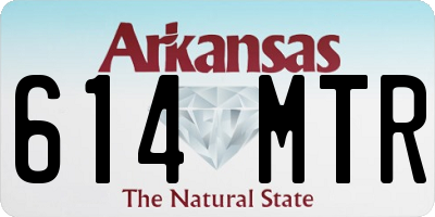 AR license plate 614MTR