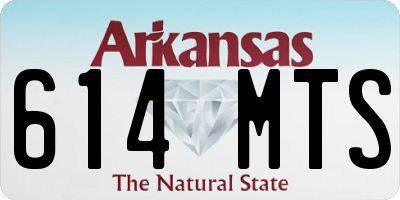 AR license plate 614MTS