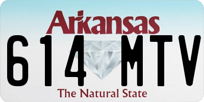 AR license plate 614MTV