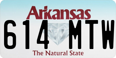 AR license plate 614MTW