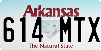 AR license plate 614MTX