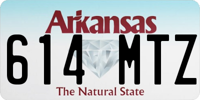 AR license plate 614MTZ