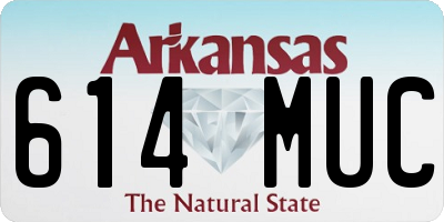 AR license plate 614MUC