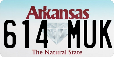 AR license plate 614MUK
