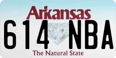 AR license plate 614NBA