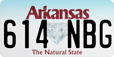 AR license plate 614NBG