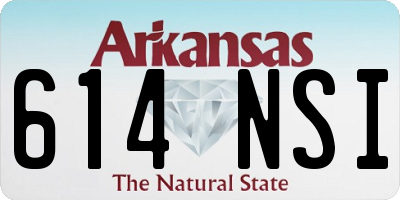 AR license plate 614NSI