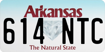 AR license plate 614NTC