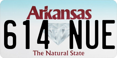 AR license plate 614NUE