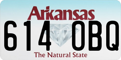 AR license plate 614OBQ