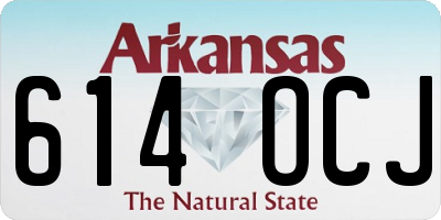 AR license plate 614OCJ