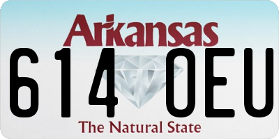 AR license plate 614OEU