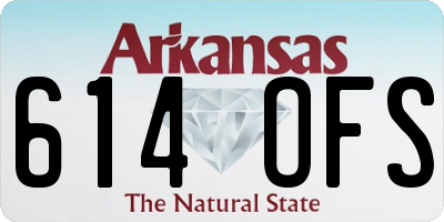 AR license plate 614OFS
