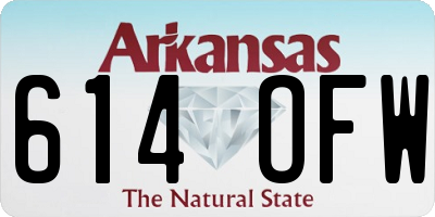 AR license plate 614OFW