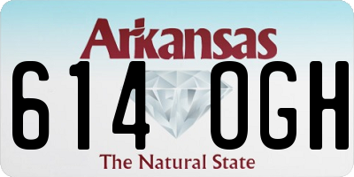 AR license plate 614OGH