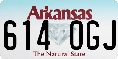 AR license plate 614OGJ