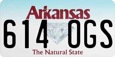 AR license plate 614OGS