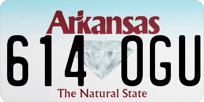AR license plate 614OGU