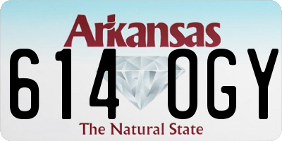 AR license plate 614OGY