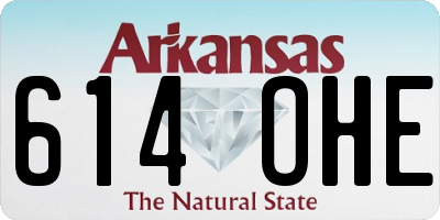 AR license plate 614OHE