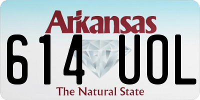 AR license plate 614UOL