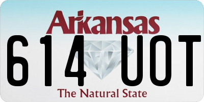 AR license plate 614UOT
