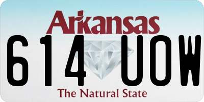 AR license plate 614UOW