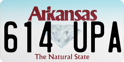 AR license plate 614UPA