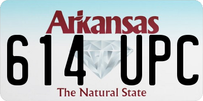 AR license plate 614UPC