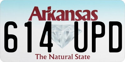 AR license plate 614UPD