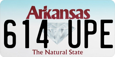 AR license plate 614UPE