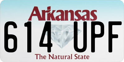 AR license plate 614UPF