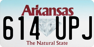 AR license plate 614UPJ