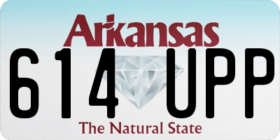 AR license plate 614UPP
