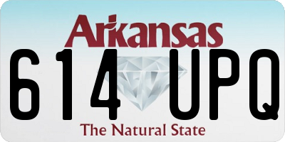 AR license plate 614UPQ