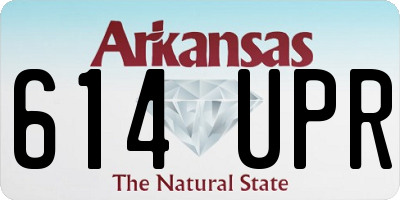 AR license plate 614UPR